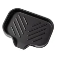 thumbnail image 1 of Silicone Bathroom Soap Dishes with Drain Spout-Bathroom and Kitchen Sink Organizer,Sponge Holder,Dish Soap Tray,Perfect for Dispenser,Scrubber,Bottle,Cup on Sink or Counter-Black 4.9"×3.2", 1 of 5