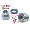thumbnail image 5 of Goodhd Shower Hose / Head Adaptor 3/4" Female To 1/2" Male BSP Chrome Reducer, 5 of 5