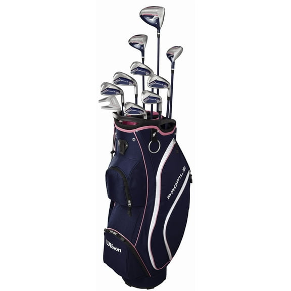 Wilson Golf LH Ladies Profile SGI Complete Set W/Cart Bag [5'3"-5'9"] Left