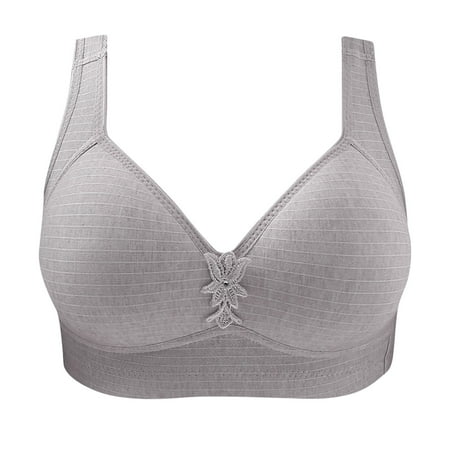 

Floleo Bras For Women Plus Size Clearance Woman s Comfortable Lace Breathable Bra Underwear No Rims