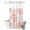 Pink Blue, variant on No Hook Shower Curtain, Red Orange Grey Coral Coastal Shower Curtains for Bathroom with See Through Top Window, Summer Beach Seaside Nautical Waterproof & Washable Bath Curtain Stand Up Stall 36"x72"