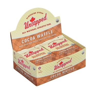 UnTapped Organic Maple Cocoa Waffles - Individually Wrapped - Box of 16