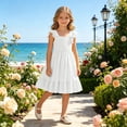 thumbnail image 2 of Tigivemen Flower Girls Dresses Floral Boho Sleeveless Sundresss Toddler Girl Wedding Guest Dress Size 3-4 Y, 2 of 6