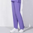 thumbnail image 4 of Pantalones de enfermera para mujer, pantalones de trabajo médico holgados blancos para las cuatro estaciones, pantalones blancos de doctor rosa y azul, pantalones elásticos de talla grande para hombre, 4 of 5