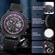 Mens Watches Casual Chronograph Waterproof Sport Military Watch Quartz Watch for Men
