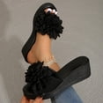 thumbnail image 5 of Taylonsss Women's Summer Fashion Casual Thick-Soled Wedge Sandals with Double Strap and Cushioned Footbed for Outdoor Indoor Comfortable Slip-On Wear, 5 of 9