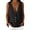Black*, variant on Women's Seersucker Vest Deep V Neck Button Down Waistcoat Sleeveless Blazer for Casual Office Summer Spring