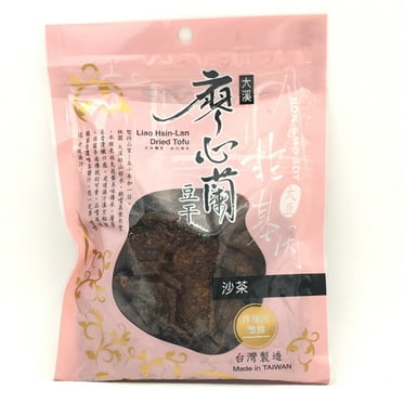 Liao Hsin-Lan Non-Gmo Dried Tofu - Barbecue Sauce Flavor 110g廖心蘭大溪豆乾沙茶味