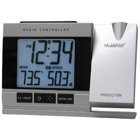 La Crosse Technology Radio Controlled Or Manual Projection Alarm Clock With Temperature Com - Sharp Projection Alarm Clock With Indoor And Outdoor Temperature Manual La Crosse Technology Radio Controlled Or Manual Projection Alarm Clock With Temperature Com - Sharp Projection Alarm Clock With Indoor And Outdoor Temperature Manual