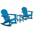 thumbnail image 2 of Keller 3 Piece Outdoor Rocking Chair and Table Set in Pacific Blue, 2 of 5