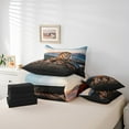 thumbnail image 4 of Lion Family Comforter Set Full,African Wild Animal Photography Style Bedding Set,Natural Mount Sunset View Bed Set 7 Pieces(Comforter+Fitted+Flat Sheet+Pillowcase+Pillow Cover), 4 of 5