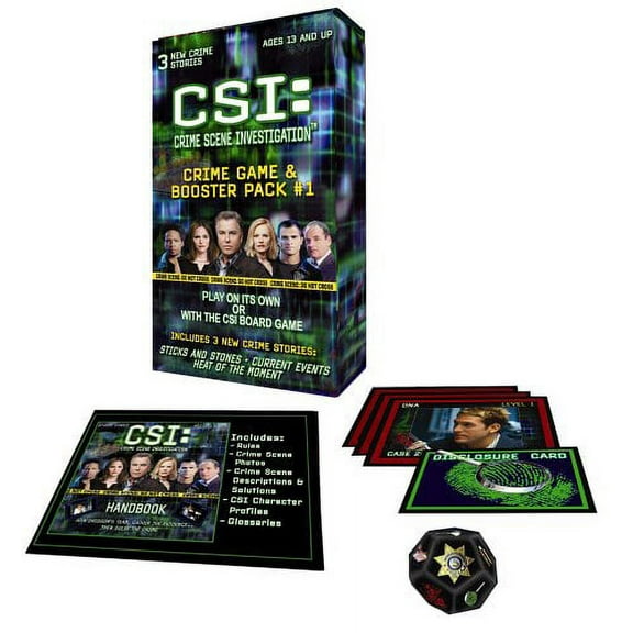 Specialty Board Games CSI Crime Game Booster Pack with 3 New Crime Stories