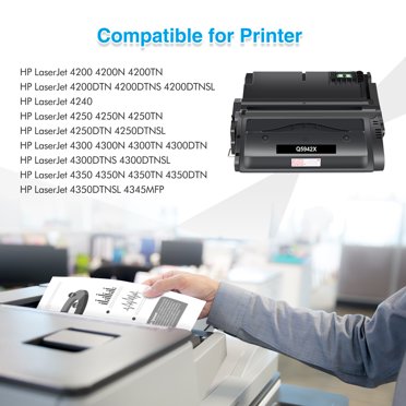 2-Pack Compatible Toner Cartridges For HP Q5942X 42X - Black High Yield - Arcon
