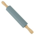 thumbnail image 3 of Large Silicone Rolling Pin Pastry Baking Mat Set for Kitchen,French Rolling Pin,Rolling Pin for Dough(Grey), 3 of 7