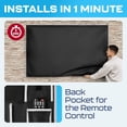 thumbnail image 7 of Garnetics 70-75” Outdoor TV Cover Waterproof and Weatherproof Outside Television Protector, Black, 7 of 7
