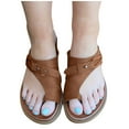 thumbnail image 4 of Women's Bunion Sandals Orthopedic Toe Ring Slides Flip Flops Fashion On Flat Shoes, 4 of 6