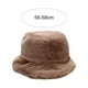 thumbnail image 2 of Gorro de pescador de piel sintética esponjosa para invierno, para mujer y hombre, estilo de color liso, 2 of 5