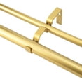thumbnail image 4 of eTeckram 5/8" Double Curtain Rod with Boule Finials,Gold,84‘’-120‘’, 4 of 6