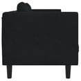 thumbnail image 4 of vidaXL Sofa with Cushions 2-Seater Black Velvet, 4 of 8