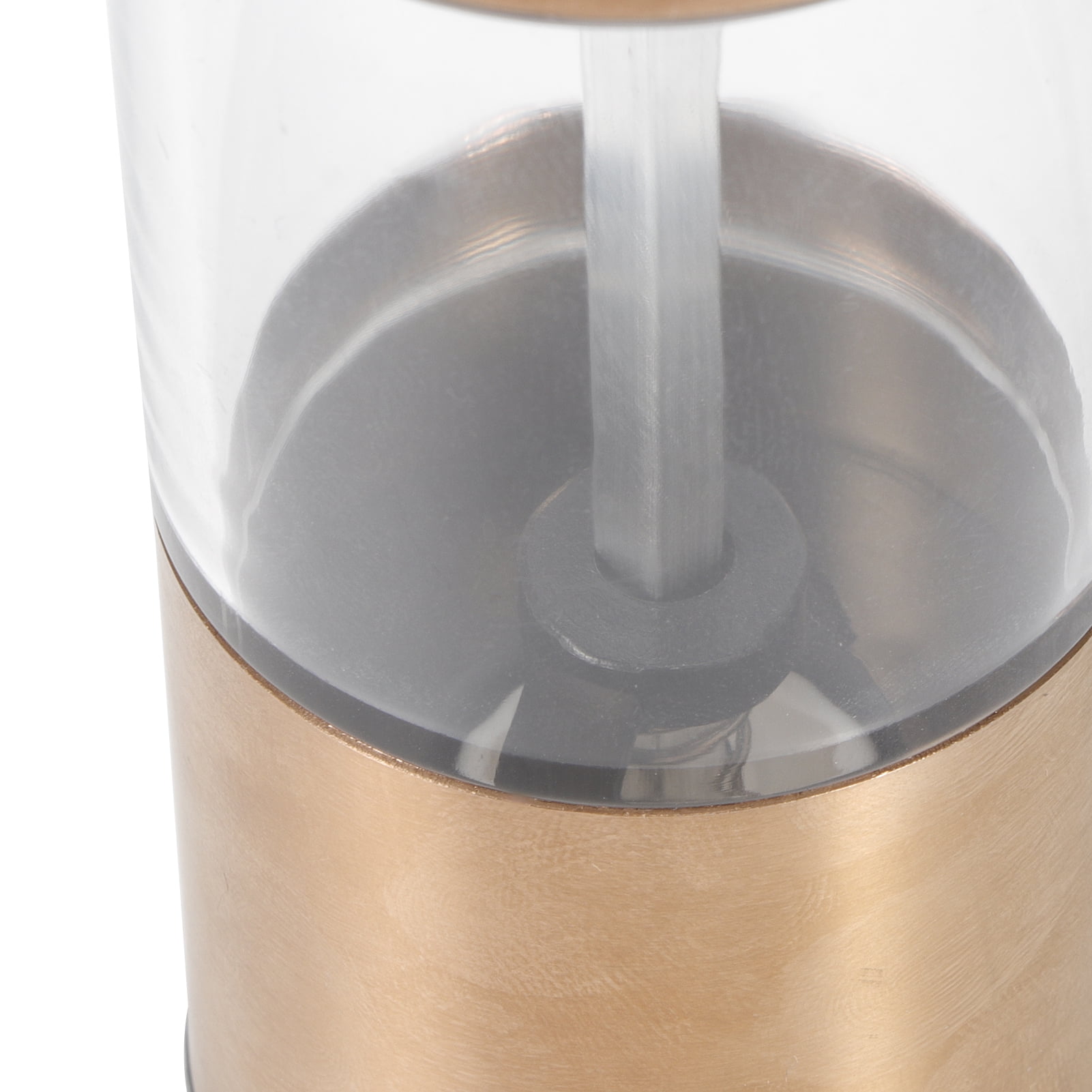BIMZUC Premium Stainless Steel Pepper Salt Spice Mill Grinder Seasoning Grinding Kitchen Tool for Cooking, Rose Gold Finish, 7.1 inches / 18 cm Height, Manual Operation, Durable Home Accessory