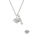 thumbnail image 2 of Delight Jewelry Silvertone Big Sister Banner on Clear Crystal Heart Silvertone Believe Faith Prayer Hope Bar Charm Necklace, 23", 2 of 4