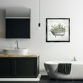 thumbnail image 3 of Stupell Industries Leaf Patterned Tub Typography Painting Black Floater Framed Canvas Art Print Wall Art, 25 x 25, 3 of 10