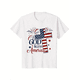 thumbnail image 1 of Soft & Comfy T shirt ladies fashion printed t shirt white a71, 1 of 6