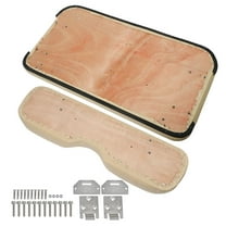 munirater Tan Front Seat Cushion For EZGO Medalist TXT 1994-2013 Golf Cart with Hardware