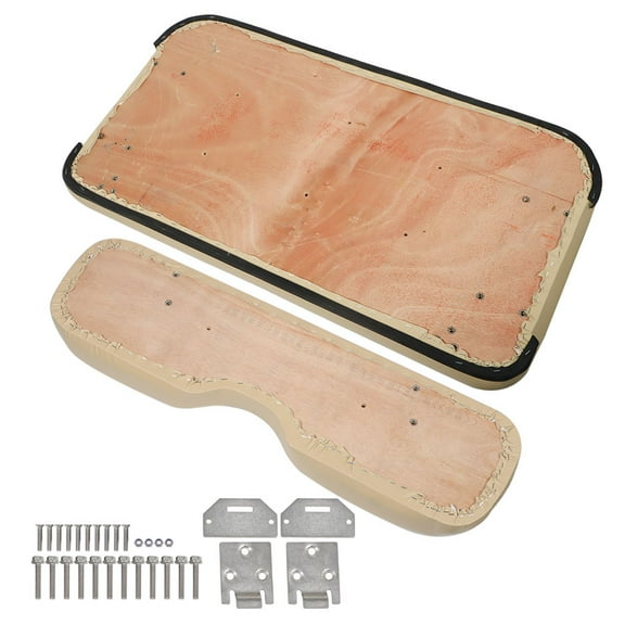 munirater Tan Front Seat Cushion For EZGO Medalist TXT 1994-2013 Golf Cart with Hardware