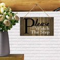 thumbnail image 2 of Please Watch The Step Sign - Steps Warning Notice Rustic Farmhouse Wood Wall Sign Plaque, 2 of 7