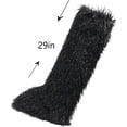 thumbnail image 4 of Women's Fuzzy Fur Knee High Boots Comfort Flat Sole Warm Long Boots Winter Soft Furry Over The Knee Boots, 4 of 7