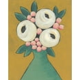 thumbnail image 2 of Moore, Regina 20x24 White Modern Wood Framed Museum Art Print Titled - Country Garden Bouquet II, 2 of 4