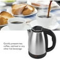 thumbnail image 4 of Stainless Steel Electric Kettle, 2L 1500W Electric Tea Kettle, Hot Water & Boiler with Auto Shut Off and Boil Dry , Hot Water Kettle for Coffee, Tea, Beverages, 4 of 8