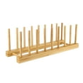 thumbnail image 2 of High-quality Solid Wood Bamboo Plate Racks Multipurpose Shelves Solid Wood Drainboard Kitchen Pot Lid Holder Dish Drain Dish Rack, 2 of 8