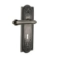 thumbnail image 1 of Nostalgic Warehouse Meadows Plate Passage with Keyhole Fleur Lever in Antique Pewter, 1 of 3