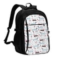 thumbnail image 1 of Balery Dachshund Dog Puppy Mochila con carga USB para hombre y mujer - Mochila impermeable y antirrobo para portátil con puerto USB para viajes, trabajo, estudios y universidad, 1 of 7