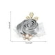 thumbnail image 2 of Uxcell Pulsera de muñeca de flores artificiales, paquete de 1 pulsera de rosa para novias y novios, decorativa, 7x7cm, gris claro, 2 of 5