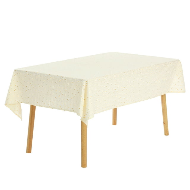 REGALWOVEN 1 Pack Square Tablecloth, Cotton Yellow Table Cover, Suitable for Picnic or Party Yellow 90x90cm