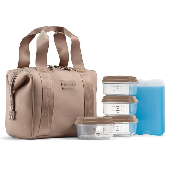 Fit & Fresh Neoprene Lunch Bag for Women, Insulated Womens Lunch Bag for Work, Tear & Stain Resistant Large Lunch Box for Women w