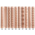 thumbnail image 3 of YESTUNE Embossing Rolling Pin Christmas Theme Pattern Engraved Wooden 3D Roller for Embossed Pastry Fondant Cake Dough Kitchen, 3 of 19