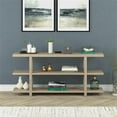 thumbnail image 2 of Pemberly Row Modern Farmhouse 64" Antiqued Gray Oak Console Table, 2 of 9