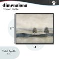 thumbnail image 4 of Stupell Industries Contemporary Muted Horizon with Trees Black Framed Giclee Art, 14 x 11, by Riley B, 4 of 8
