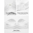 thumbnail image 4 of Wingslove Women's Push Up Strapless Bras Wireless Lace Plus Size Underwire Bra for Party,White 32B, 4 of 6