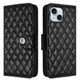thumbnail image 4 of Allytech Wallet Case for iPhone 15 Plus, Luxury PU Leather Shockproof Protective Flip Cover for Women Girls, Kickstand Folio Case with Card Slots Holder Wrist Strap Lanyard - Black, 4 of 7