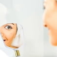 thumbnail image 3 of Handheld Mirror With Handle, For Vanity Makeup E Salon Travel Use, 3 of 4
