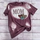 thumbnail image 2 of Mujeres verano casual moda sexy cuello redondo camisa tie-dye mama manga corta letras imprimir camisetas tops blusa Pompotops hkajfhjk464847, 2 of 3