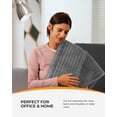 thumbnail image 4 of CooCoCo 33"x18" Large Electric Heating Pad for Back Neck Shoulders Muscle Pain, Cramps Relief with Auto Shut off, 3 Timer, 6 Temp Controller, 4 of 8