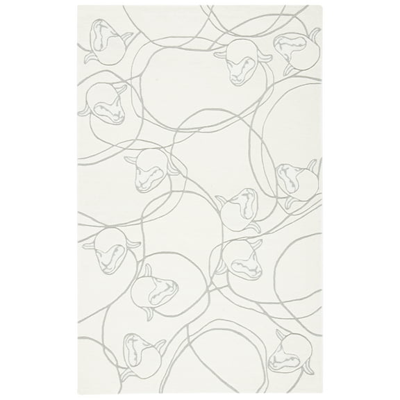 SAFAVIEH Fifth Avenue Lorrin Animal Area Rug, Ivory, 5' x 8'