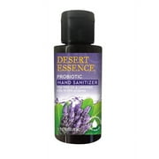 Desert Essence, Tea Tree Oil & Lavender Probiotic Hand Sanitizer 1.7 fl. oz. - Gluten Free, Vegan, Cruelty Free - Kills 99.99% Most Common Harmful Germs - Leaves Skin Soft & Moisturized