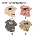 thumbnail image 6 of Summer Digital 1977 Print T-Shorts Two-piece Set Fashion Kids Loungewear Boutique Clothing Sportswear Children Suit Green 90, 6 of 10